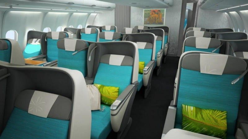Air Tahiti Nui Poerava Business Class | boraboraphotos.com