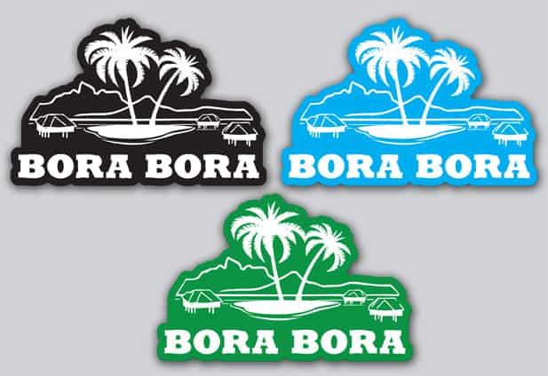 High quality Bora Bora vinyl decals.