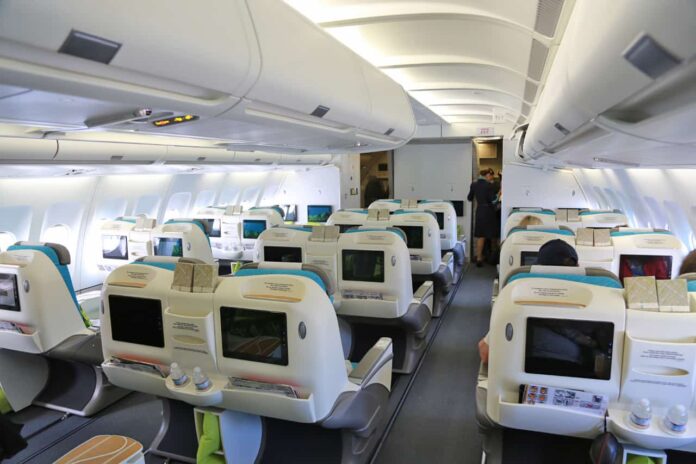 Air Tahiti Nui airlines Business Class.