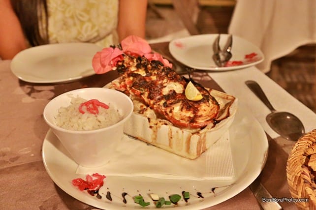 Chef Special at La Bounty gratin of seafood, fish and lobster | boraboraphotos.com