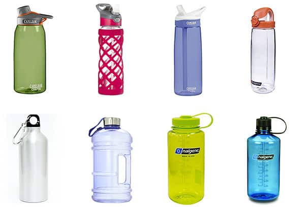 Reusable water bottles to save you money.